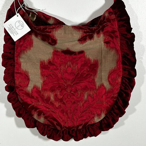 nwt Boho Bag Tote Purse Echo Her Echo Brocade Velvet Cross Body Recycled Fabrics - Picture 3 of 11